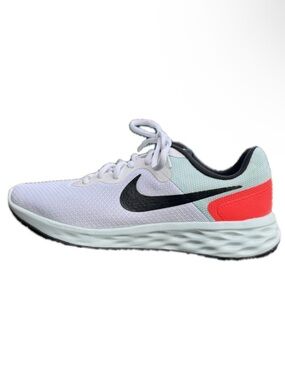 Nike Women's Size 8.5 White, Black & Coral Athletic Running Shoe